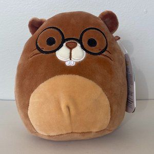 Squishmallow Chip Beaver w Glasses 5 1/2” Soft Plush Toy Stuffed Animal Kellytoy